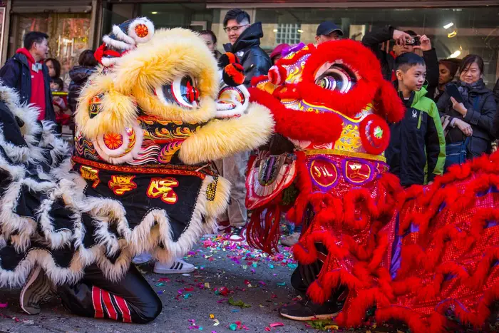 Lunar New Year parade in Chinatown in 2019
